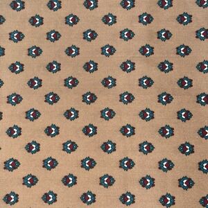 VTG Estate Fabric 3 Yards X 61" Wide Mega Textile CorpBrown Blue White Red